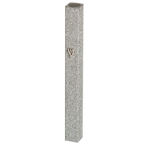 Aluminum Mezuzah 15Cm - Glitter {Judaica-Home-Mezuzah Holder} Manchester Judaica