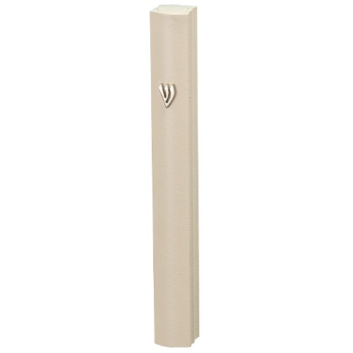 Aluminum Mezuzah 15Cm - Matte White {Judaica-Home-Mezuzah Holder} Manchester Judaica