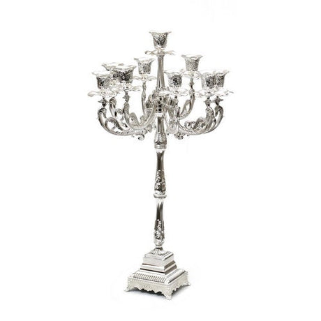 Candelabra 9 branch 496 Judaica-Lecht-Candlesticks, Candelabra 496 Manchester Judaica