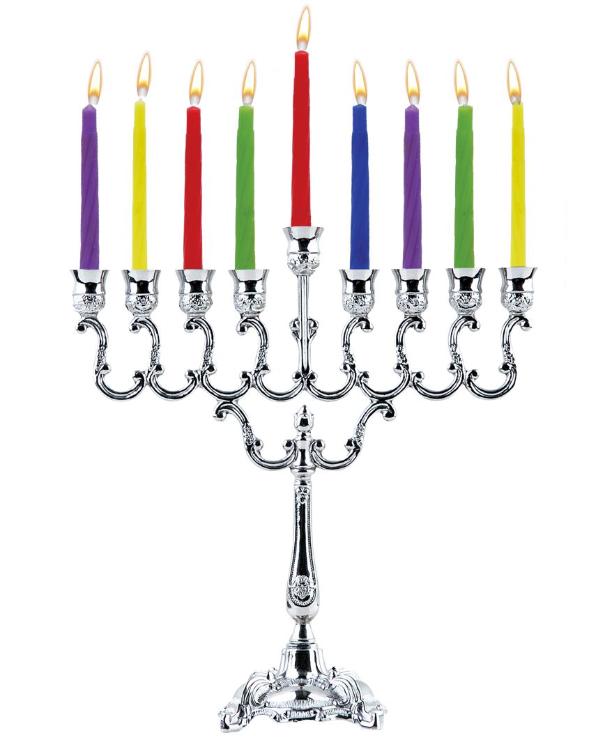 Silver Plated Menorah 21cm