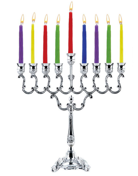 Silver Plated Menorah 21cm