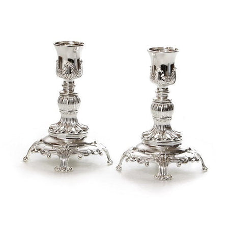 Candlesticks Pair 13cm 490 Judaica-Lecht-Candlesticks, Candelabra 490 Manchester Judaica