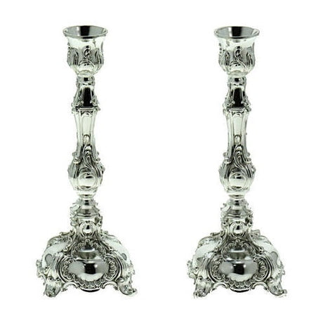 Candlesticks Pair 17Cm {Judaica-Lecht-Candlesticks, Candelabra} Manchester Judaica