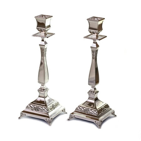 Candlesticks Pair 36Cm {Judaica-Lecht-Candlesticks, Candelabra} Manchester Judaica