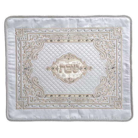 Challah Cover 561 M - White Judaica-Tabletop-Challah Cover 1124 Manchester Judaica