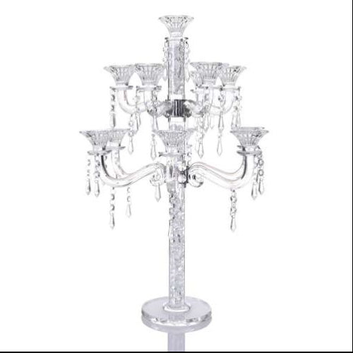 Crystal Candalabra 13 Branch {Judaica-Lecht-Candlesticks, Candelabra} Manchester Judaica