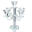 Crystal Candelabra 5 Branch 12342 {Judaica-Lecht-Candlesticks, Candelabra} Manchester Judaica