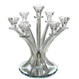 Crystal Candlestick - 6 {Judaica-Lecht-Candlesticks, Candelabra} Manchester Judaica