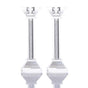 Crystal Candlesticks Pair 18Cm {Judaica-Lecht-Candlesticks, Candelabra} Manchester Judaica