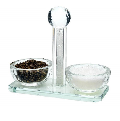 Crystal Salt Cellar ZB310 Judaica-Tabletop-Salt Holder 383 Manchester Judaica