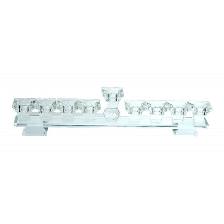 Crystal Strip Menorah Holiday-Chanukah-Menorah 12418 Manchester Judaica