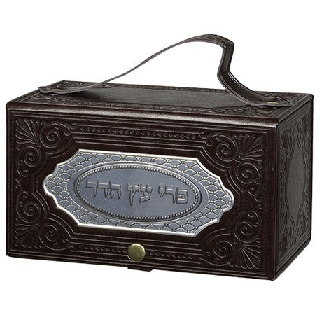 Esrog Box With Plate {Holiday-Sukkah-Esrog Holder} Manchester Judaica