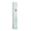 Glass Mezuzah 15cm - White and Gray Judaica-Home-Mezuzah Holder 23170 Manchester Judaica