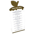 Gold Frosted Simanim Plaque {Holiday-Rosh Hashanah-Simonim} Manchester Judaica