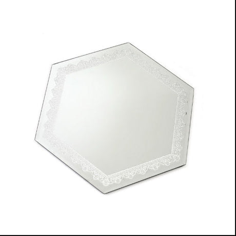 Hexagon Mirror Tray {Judaica-Lecht-Lecht Trays} Manchester Judaica