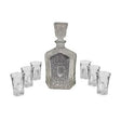 Liquor Set Bottle + 6 Cups 17626 Judaica-Tabletop-Wine & Liquor 132219 Manchester Judaica