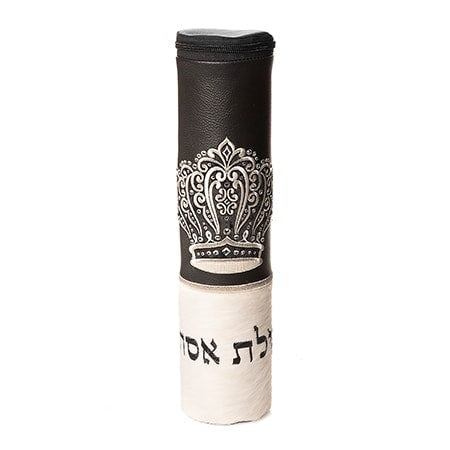 Megillah Holder 1040 white M Holiday-Purim-Megilah Holder 5310401 Manchester Judaica