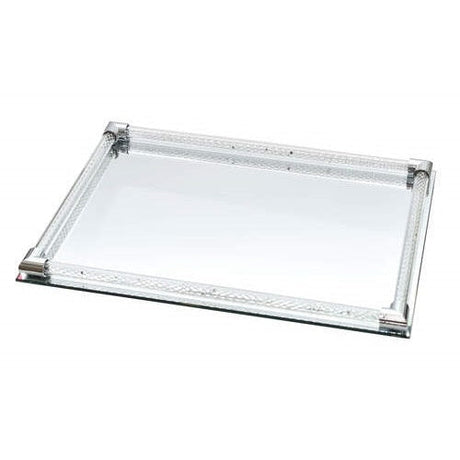 Mirror Tray Silver - 30*40cm Judaica-Tabletop-Food Trays 12419 Manchester Judaica