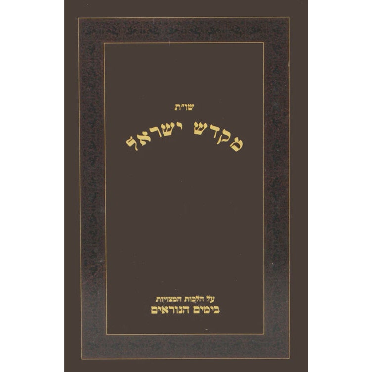 מקדש ישראל שו"ת - הימים הנוראים