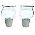 Oil Glasses Pair {Judaica-lecht-Glasses & Accessories} Manchester Judaica