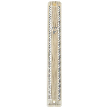 Plastic Mezuzah 12cm - 3D Metallic Paint Judaica-Home-Mezuzah Holder 336 Manchester Judaica