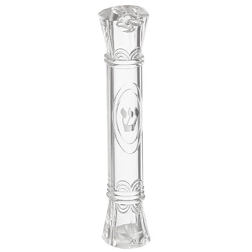 Plastic Mezuzah 12cm - Clear Judaica-Home-Mezuzah Holder 423214 Manchester Judaica