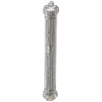 Plastic Mezuzah 15cm - Crown - Transparent With Glitter Judaica-Home-Mezuzah Holder 23839 Manchester Judaica