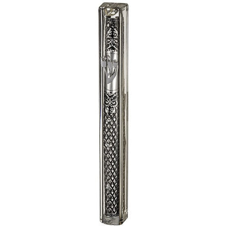 Plastic Mezuzah 15cm - Transparent 23616 Judaica-Home-Mezuzah Holder 23616 Manchester Judaica