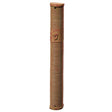 Polyresin Mezuzah 15cm - Brown Judaica-Home-Mezuzah Holder 23472 Manchester Judaica