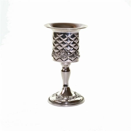 Silver Plated Candle Holder {Judaica-Shabbos-Havdolah} Manchester Judaica