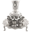 Wine Divider With 3 Legs And Kiddush Cups Judaica-Tabletop-Kiddush Cup 441748 Manchester Judaica