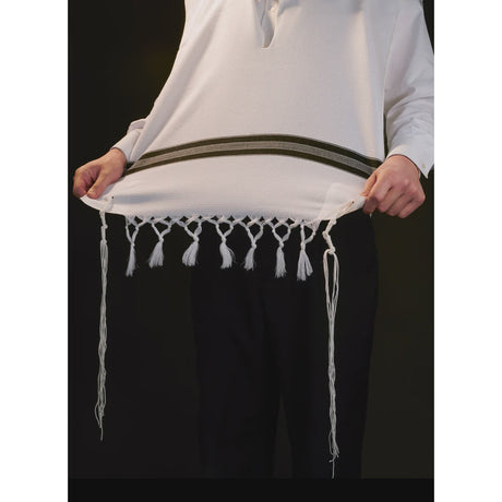 Wool Tzitzis Shabbos Design {Judaica-Clothing-Tzitzit & Accessories} Manchester Judaica